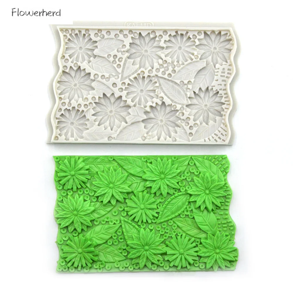 Узор в виде кленового листа хризантемы торт Силиконовая формочка цветов пресс