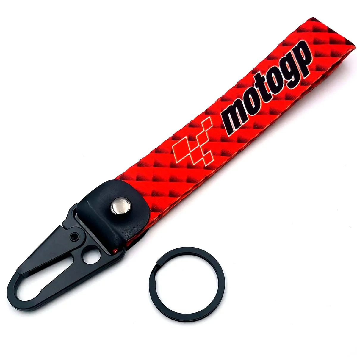 

1Pcs MotorGP Leather Keychain Durable Key Strap Motorcycle Accessories Key Ring