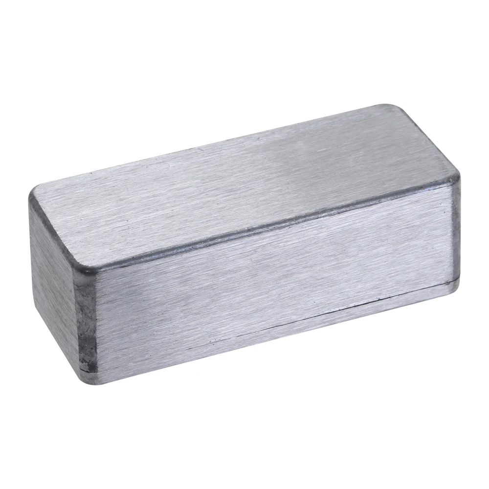 Серебряный алюминиевый корпус чехол электронный Diecast Stompbox Project Box 1590A 92 2*38*31 мм для