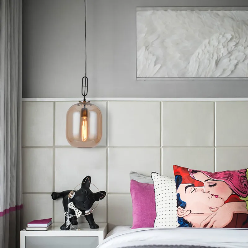 Современная стеклянная люстра с воздушными шарами MARSDEN в скандинавском стиле для