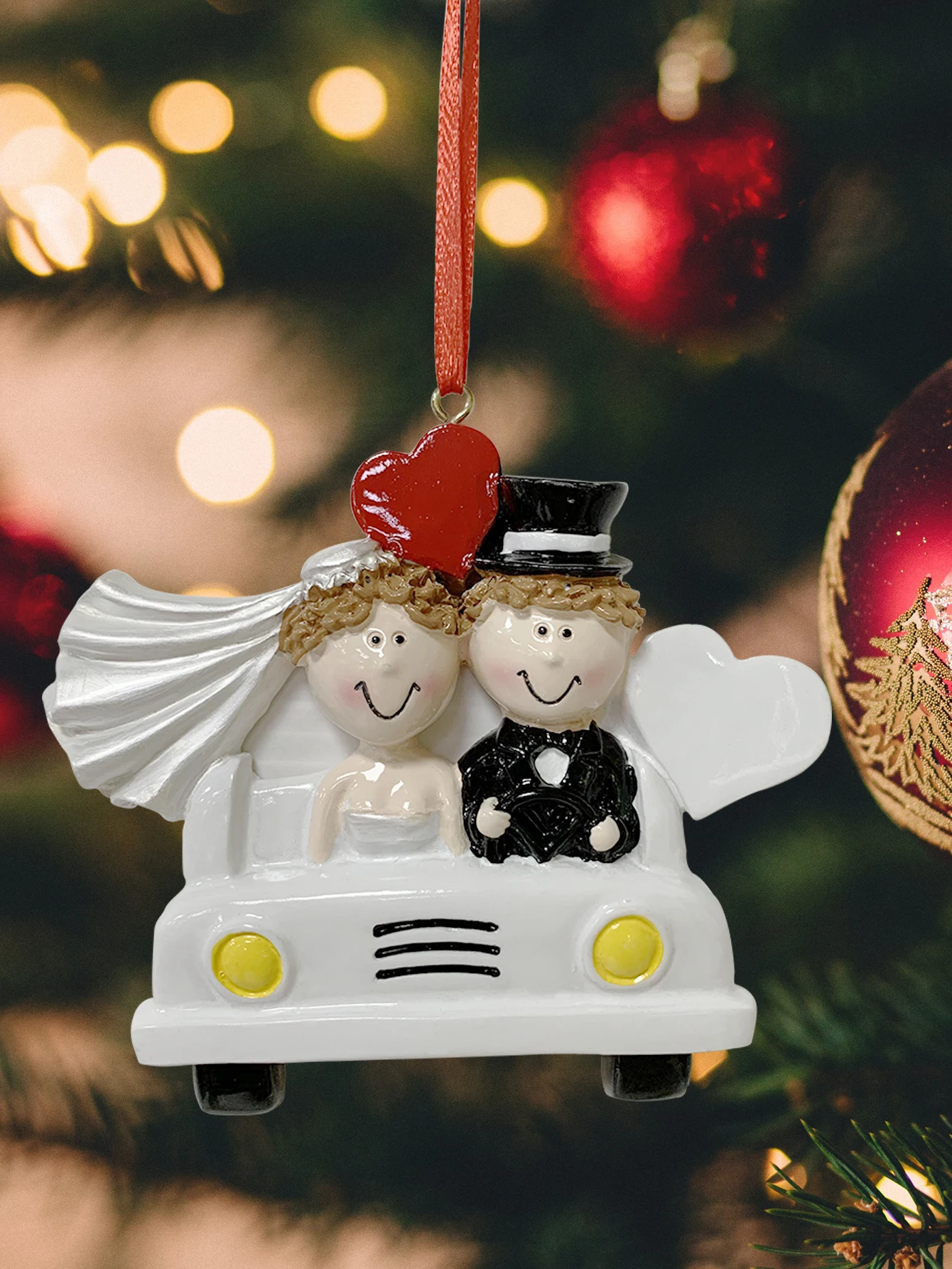 

Personalized Wedding Christmas Ornaments Merry Christmas Decorations For Home 2021 Xmas Resin Cristmas Ornaments New Year Gifts