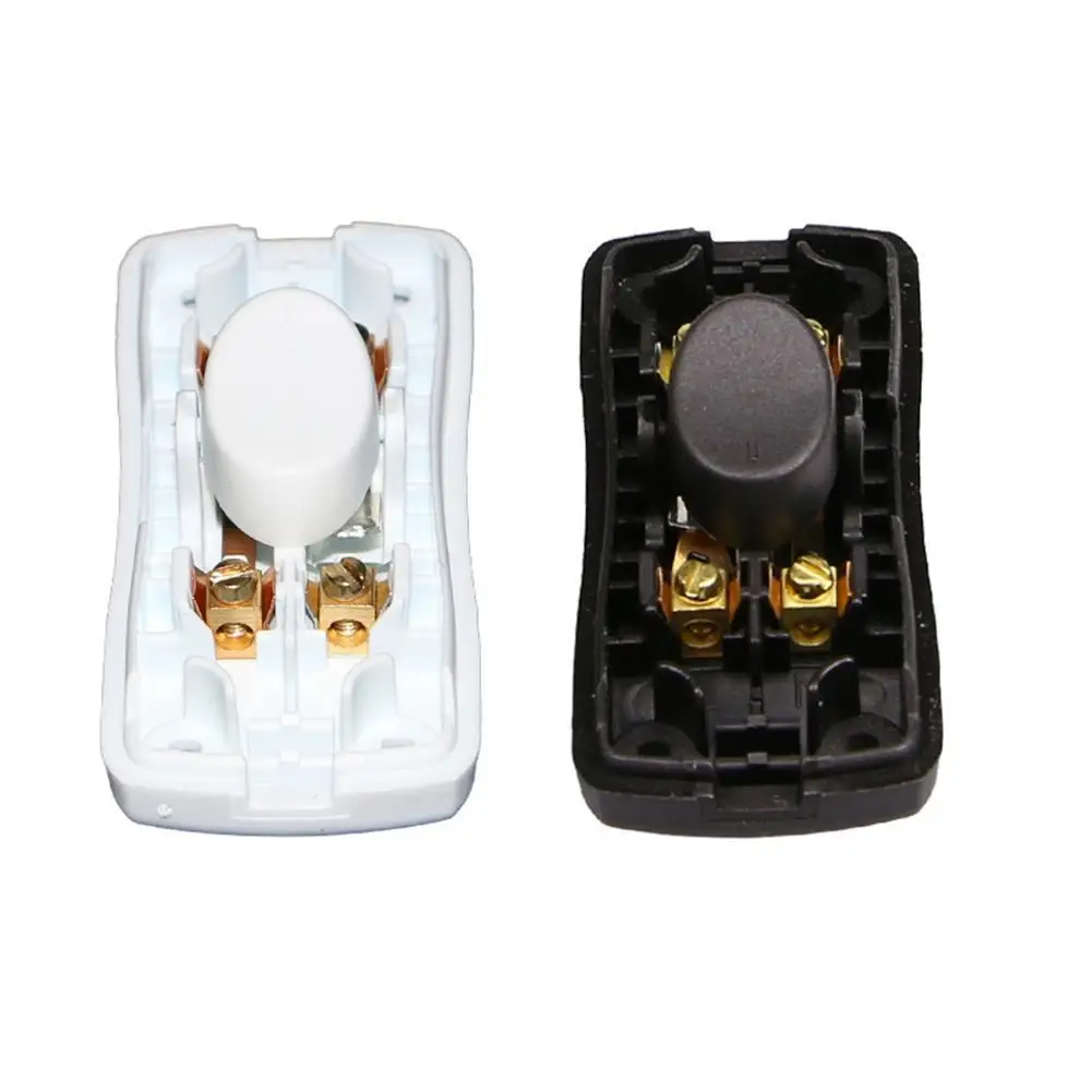 

DIY On/Off Inline Switch Black White Color Table Lamp Desk Lamp Cord Cable Switch