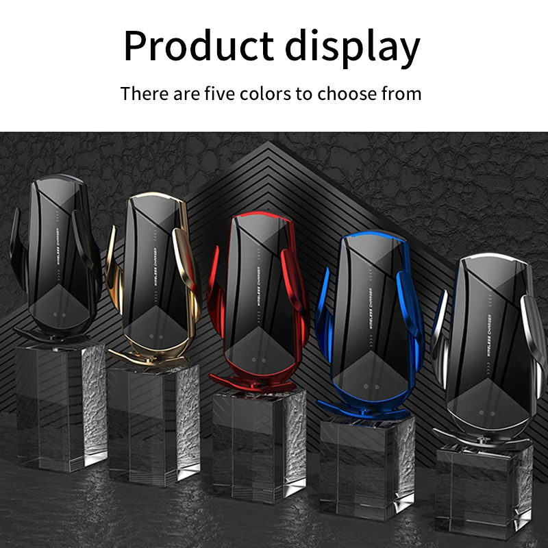 automatic car phone holder 20w qi wireless charger for iphone 12 11 xs xr x 8 samsung s20 s10 magnetic usb infrared sensor mount free global shipping