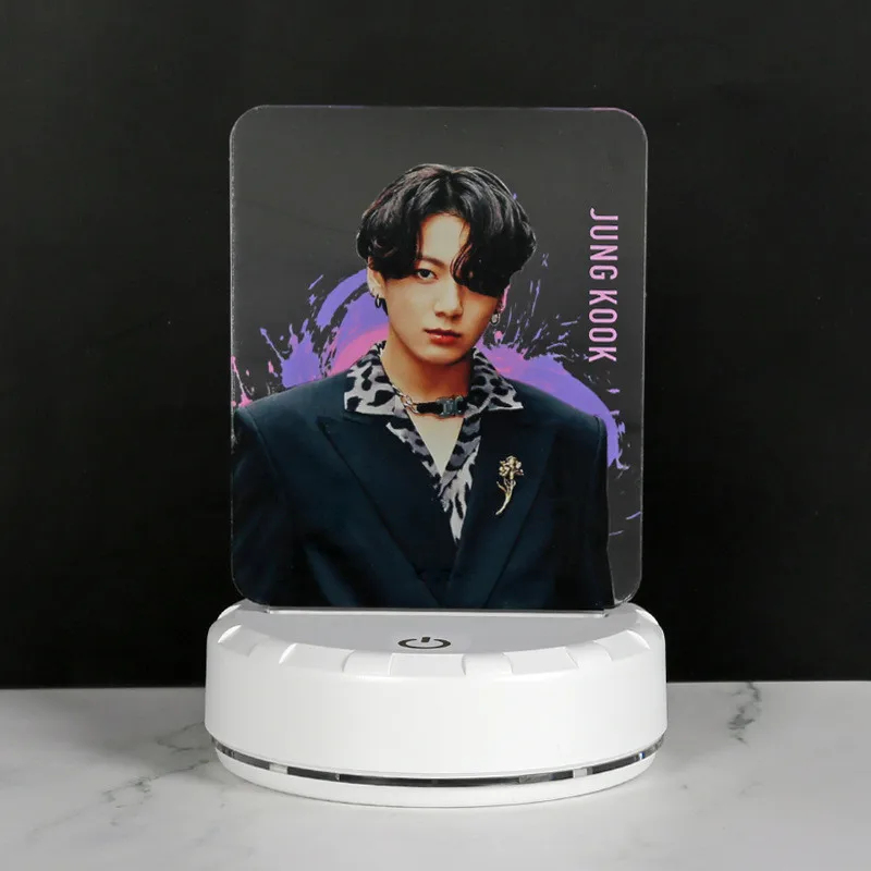 Светильник ная акриловая лампа Kpop меняющая цвет с картой души 7 USB для гостиной