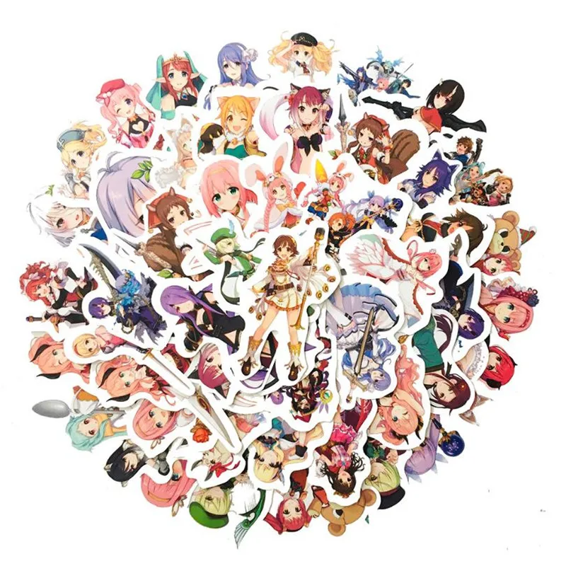 

10/30/50PCS Anime Mobile Game Princess Cute Cartoon Beautiful Girl Character Graffiti Waterproof Sticker Decorative ToyWholesale
