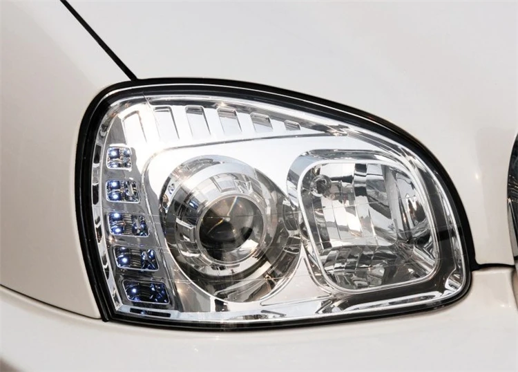 Для hyundai Santa Fe 2001-2006 крышка фары корпус прозрачный абажур маска стекло объектива
