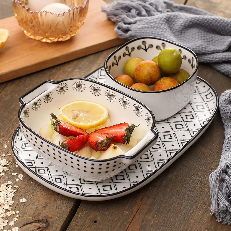 Сковорода для выпечки керамическая прямоугольная форма приготовления риса сыра