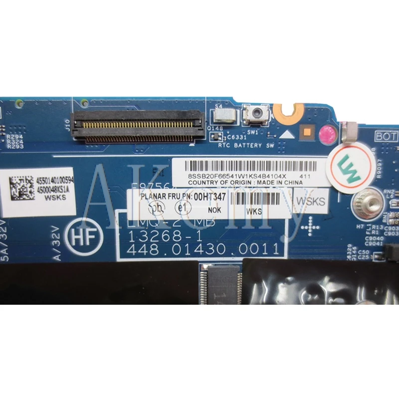 

X1C X1 Laptop motherboard For Lenovo ThinkPad X1C X1 carbon I7-4600U 8G Mainboard 00UP985 00HN757 04X5580 13268-1 48.4LY06.021