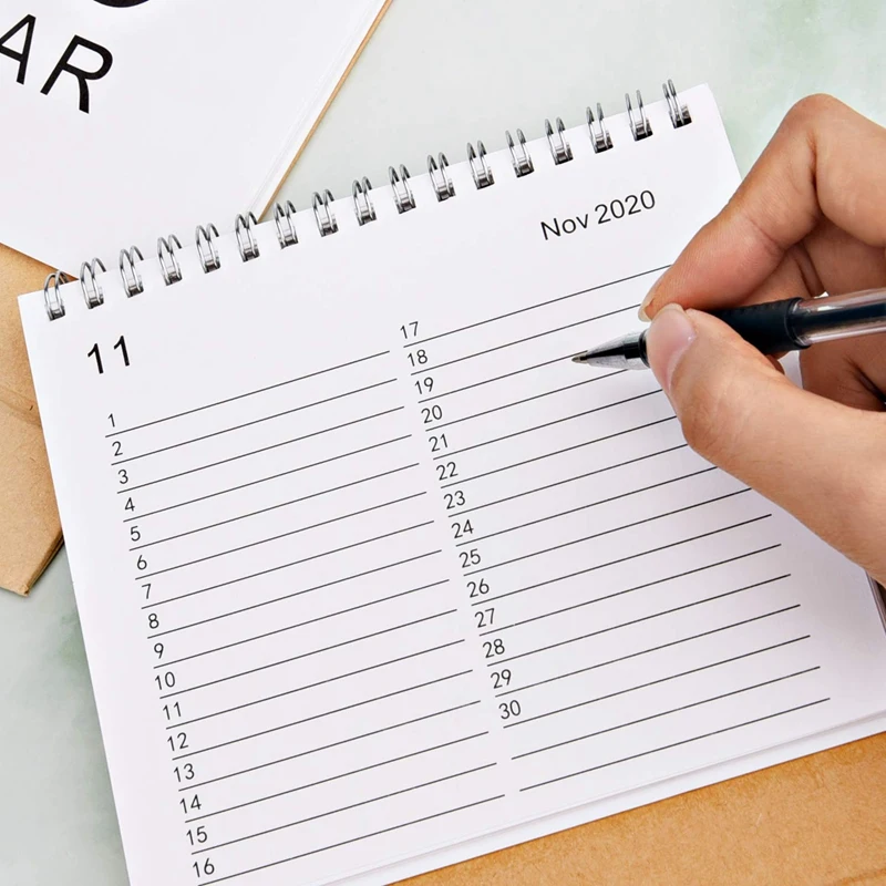 Desktop Wall Calendar Monthly Plan Daily Schedule Planner Kawaii School Supplies | Канцтовары для офиса и дома