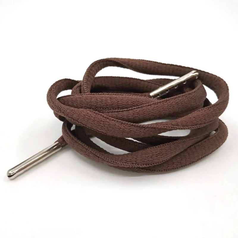 07 brown Silver Аксессуары для обуви, шнурки для обуви, белые, круглые, мужские, плоские, замочки, Круглые, Сникеры, кружева, офсетные, кордон, 4 цвета, металлическая головка - Цвет: 07 brown Silver