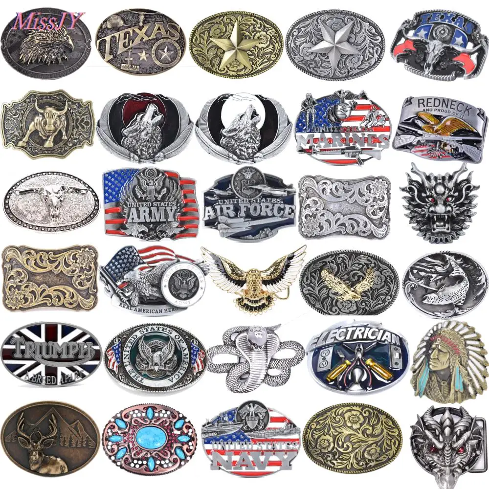Пряжка для ремня мужчин 47 стилей пряжка в западном стиле ковбойский цветок