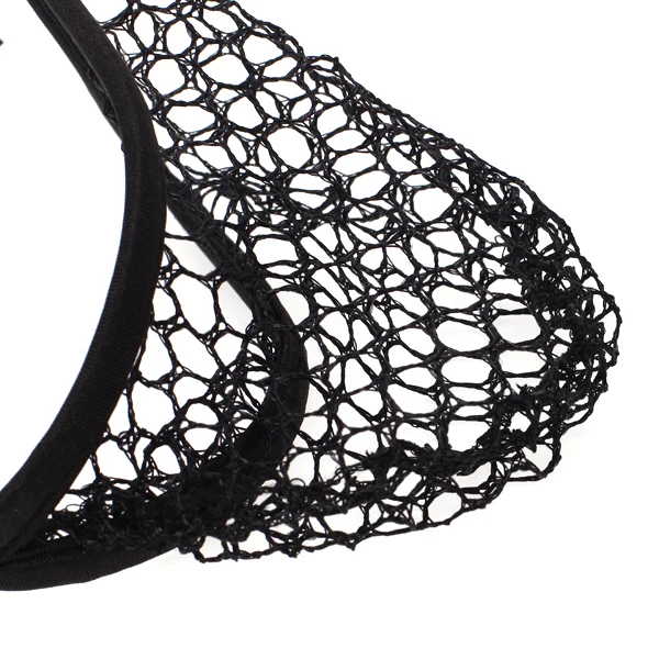 Мужские сетчатые дышащие трусы C string в форме сердца черные сексуальные стринги