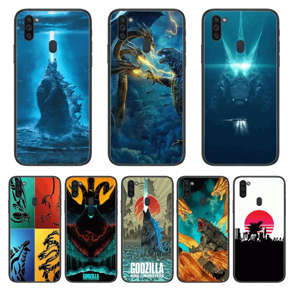 

Excellent Monster Lizard Mobile Phone Case Hull For Samsung Galaxy M 10 20 21 31 30 60S 31S Black Shell Art Cell Cover TPU