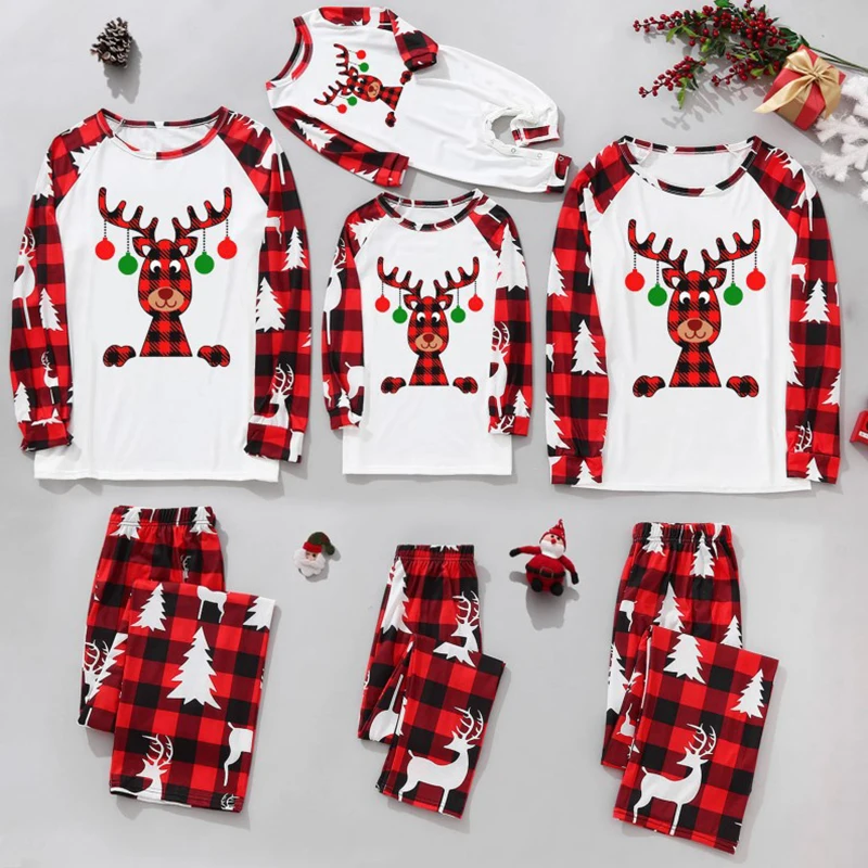 

Family Pajamas Set Christmas 2022 Adult Mother Father Kids Santa Claus Nightwear Sleepwear Xmas Pyjamas Matching Clothes Outfit
