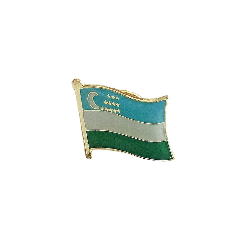 Значок на лацкан с национальным государственным флагом Узбекистана брошь из
