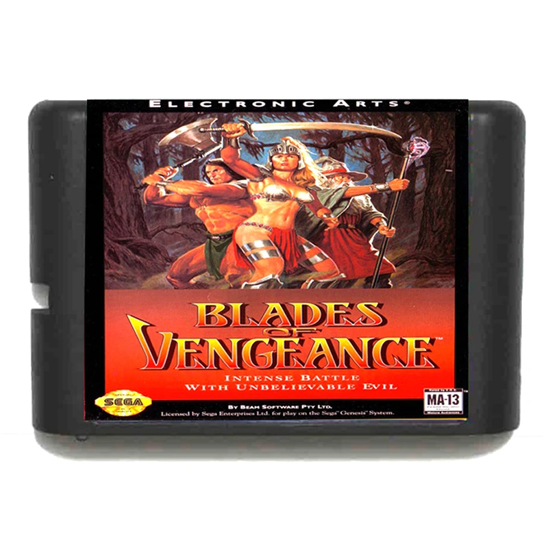 Игровая карта blade Of Vengeance 16 бит Sega MD для Mega Drive версия Genesis US PAL игровая