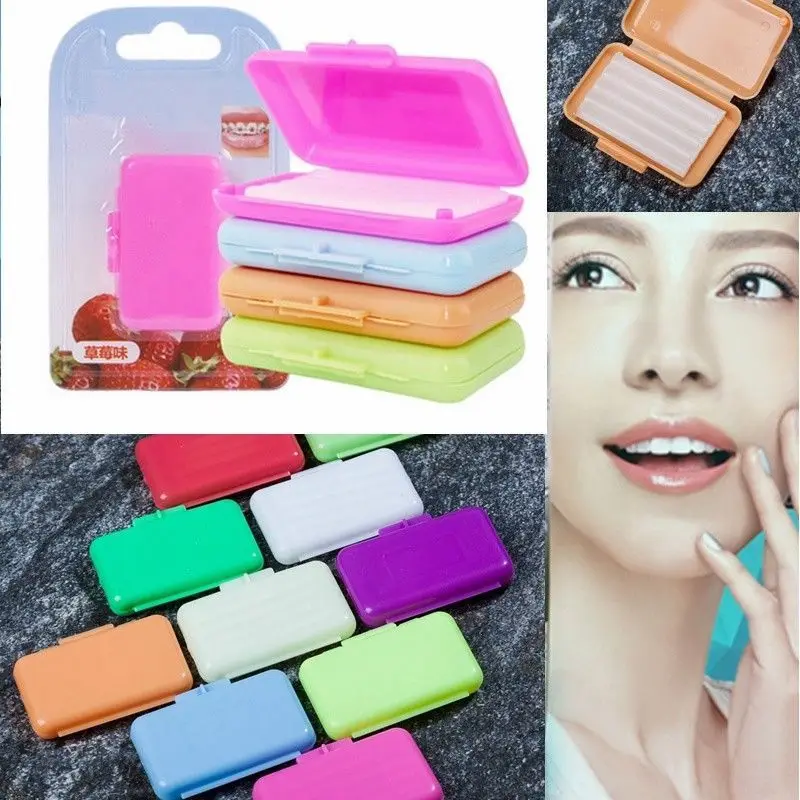 

10packs Fruit Scent Orthodontic Ortho Wax Teeth Whitening Dental Oral Care For Braces Dentist Gum Irritation Orthodontic Bracket