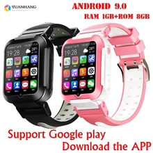 Smart GPS Wifi Location Trace Student Kids Android 9.0 Google Play Bluetooth Remote Camera Smartwatch 4G SIM Card Phone Watch