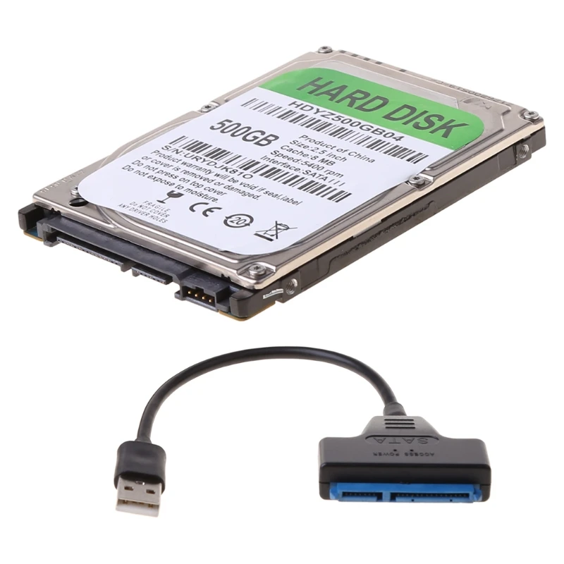 2 5 дюймовый HDD SATA USB адаптер кабель 80/120/160/250/320/500 Гб для ПК ноутбука внутренний