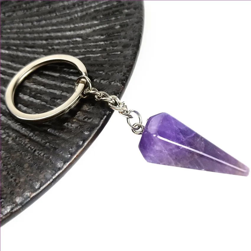 Трендовая серебряная круглая шестиугольная Пирамида тигровый глаз камень