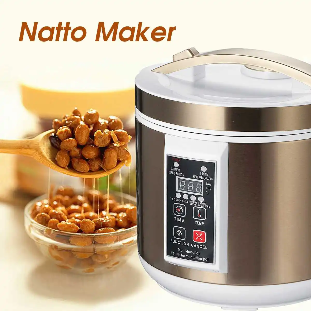 Автоматическая ферментирующая машина для Черного Чеснока 6 л 220 В Йогуртница с