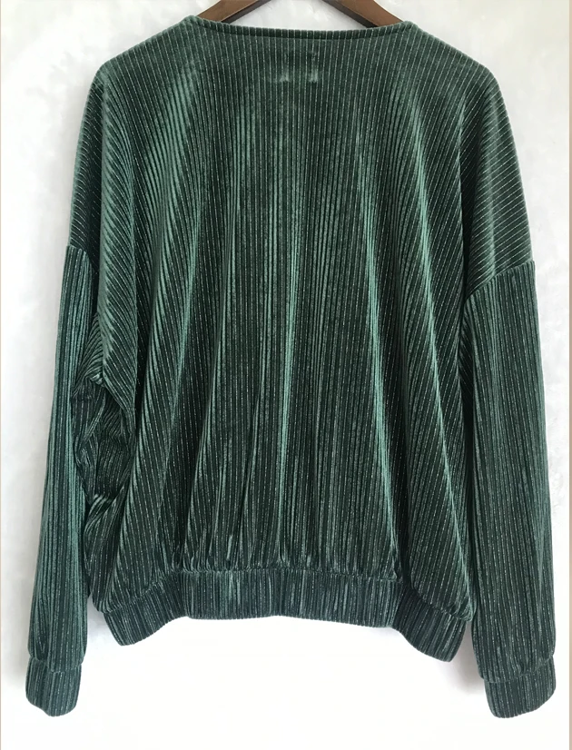 Женская юбка осень/зима 2019 простой шикарный зеленый Повседневный вельветовый