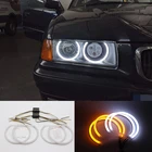Для BMW 3 серии E30 E36 M3 333i 325i 323i 316i 318i 1982-2000 сверхъяркая установка дневной свет поворотный сигнал SMD светодиодсветодиодный ангельские глазки