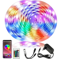 66 feet 20 meters led light with rgb 5050 20m eu bluetooth suitable for bedroom party home decoration not waterproof