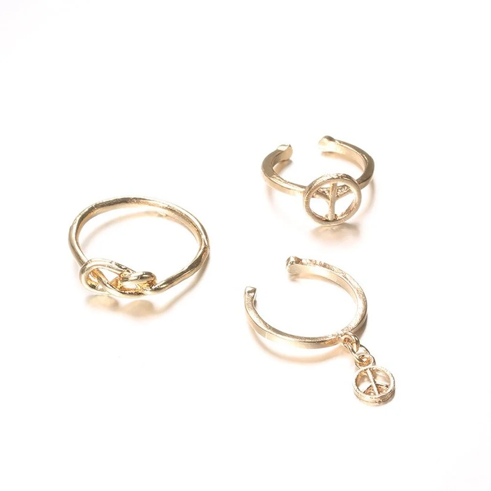

2021 New Rings Set For Peace Personality Mens Rings For Women Jewlery Gothic Round Simple Ring Korea Fashion Rings Wholesale