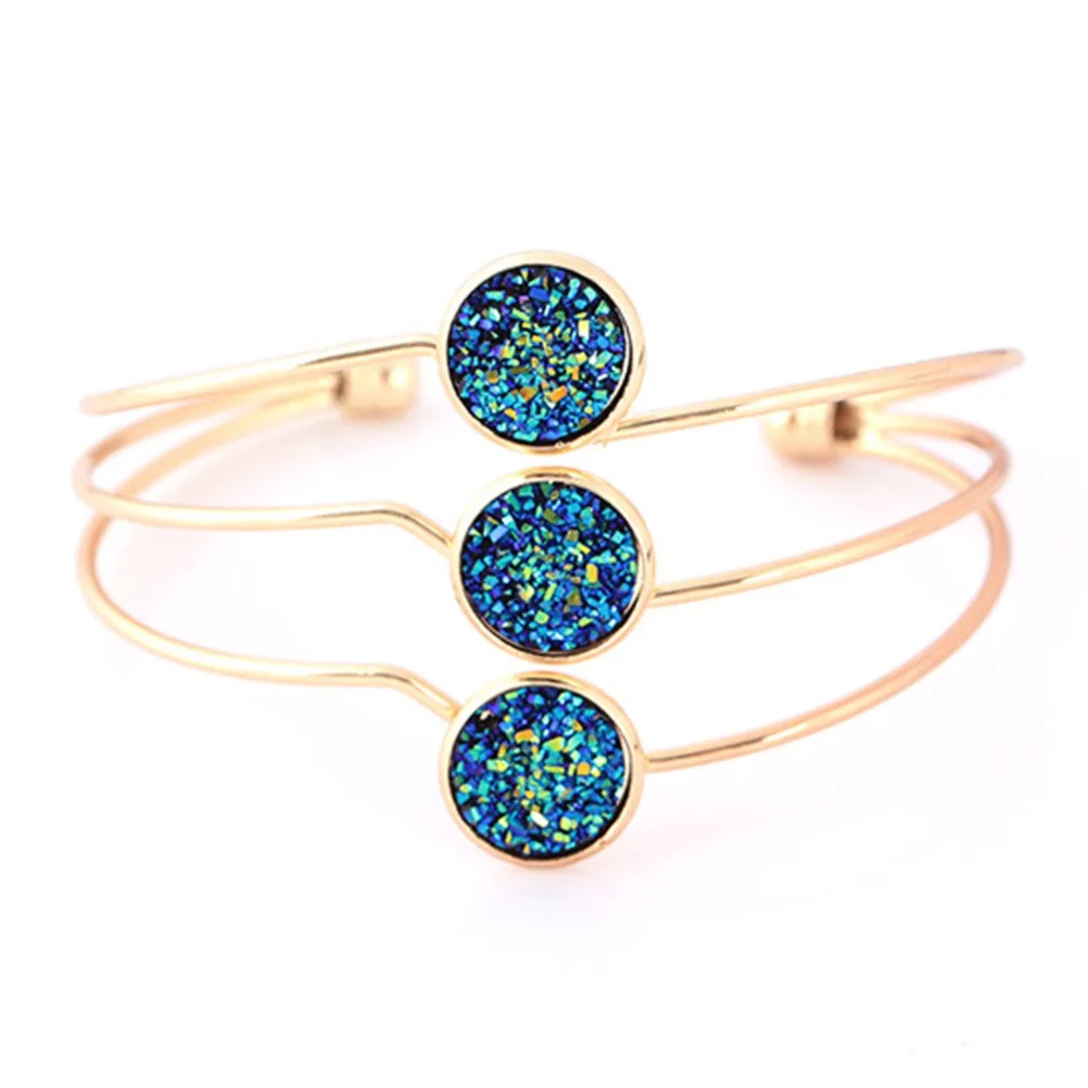 Новый Кристальный многоуровневый браслет браслеты медные для женщин