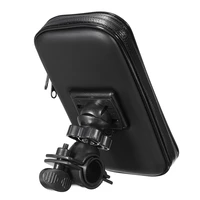 5 inch bicycle motorcycle gps waterproof bag with bracket motorcycle handlebar mount holder case support riding accessories