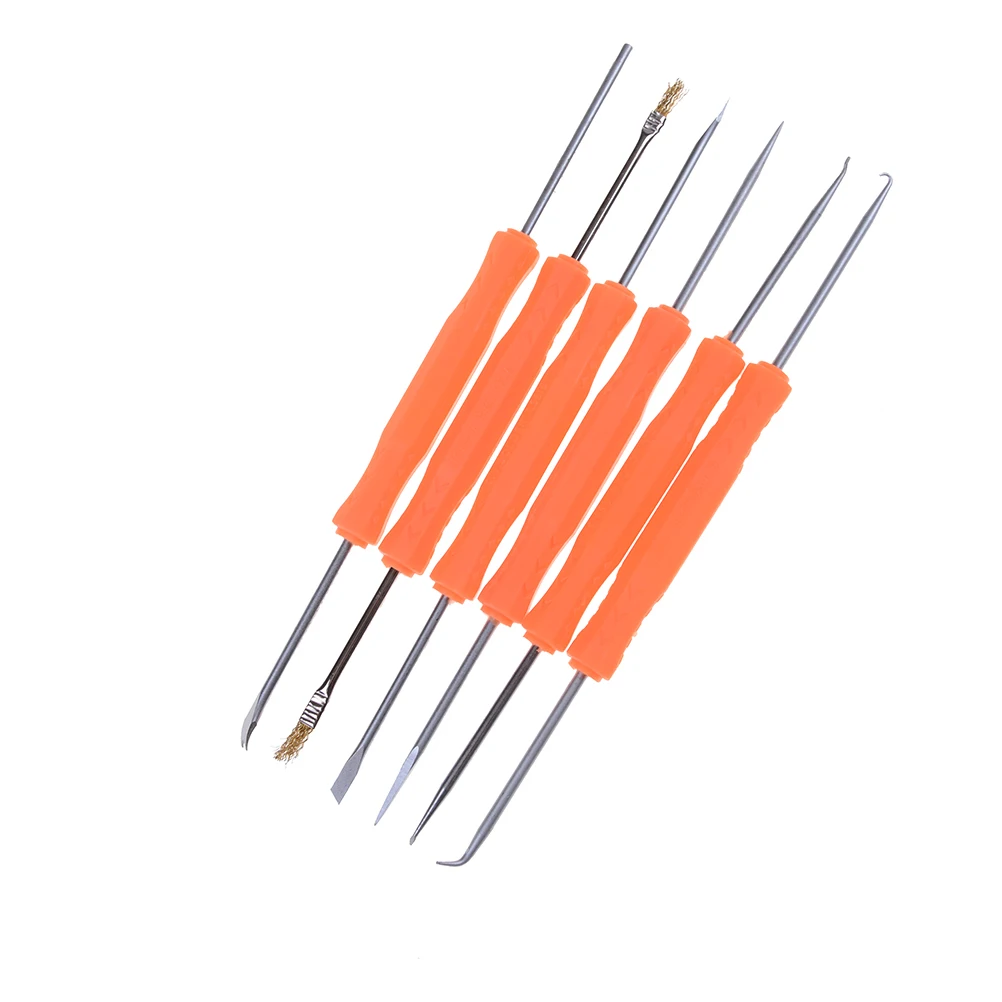 

1 Set Hot 6 in1 Solder Assist Desoldering Tool for Circuit Board Soldering and Repairing Aids PCB Cleaning Kit