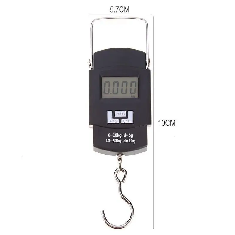 

1 Pcs 50Kg / 110lb Digital Portable Luggage Scale hand scale scale Electronic Kitchen G2G6