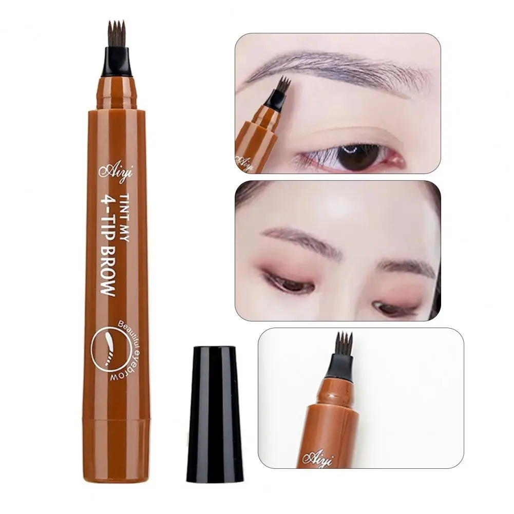 Жидкий карандаш для бровей 5 мл стойкий водостойкий портативный Карандаш с 4
