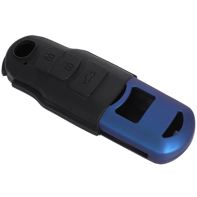 

Carbon Fiber Matte Car Remote Key Case Cover Keychain for Mazda 2 3 6 2014-17 Auto Accessories