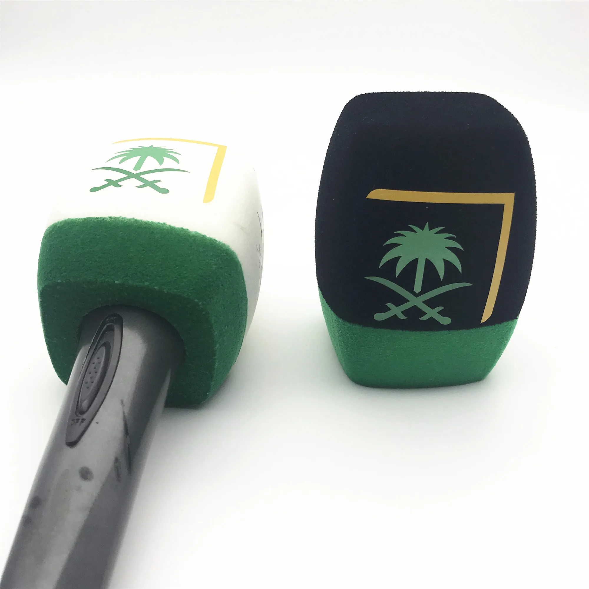 Linhuipad ручной микрофон для интервью с напечатанным логотипом ветрозащитный