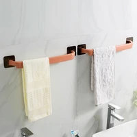 adhesive towel holder bathroom organizer towel bar shelf wall mounted towels hanger toilet suction cup holder kitchen organizer
