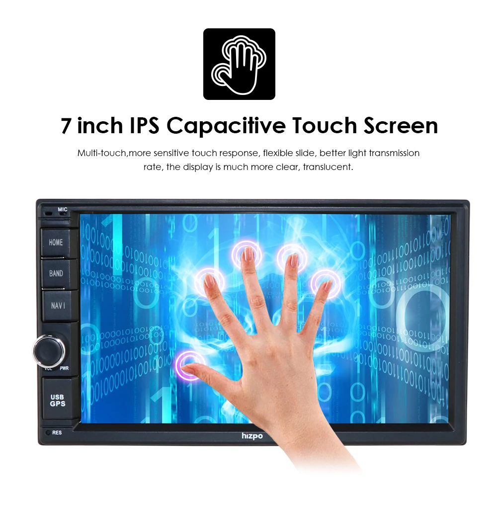 Новейший Hizpo 4 Гб ОЗУ 64 Гб ПЗУ 2Din HD 7''Android9. 0 универсальный автомобильный Радио Аудио Стерео gps навигация медиаплеер магнитофон BT
