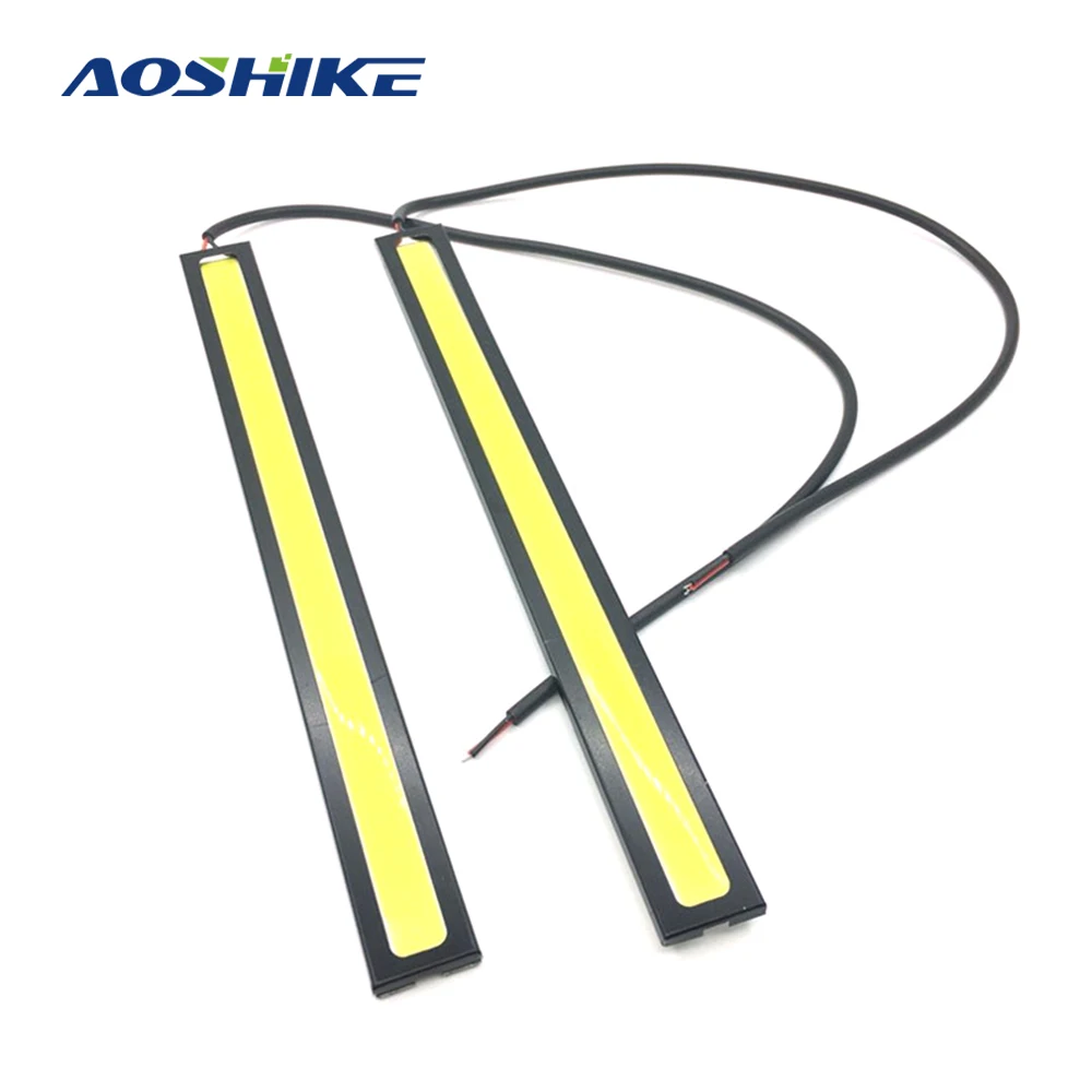 AOSHIKE 2 шт. 17 см COB Автомобильный светодиодный светильник для дневных ходовых огней
