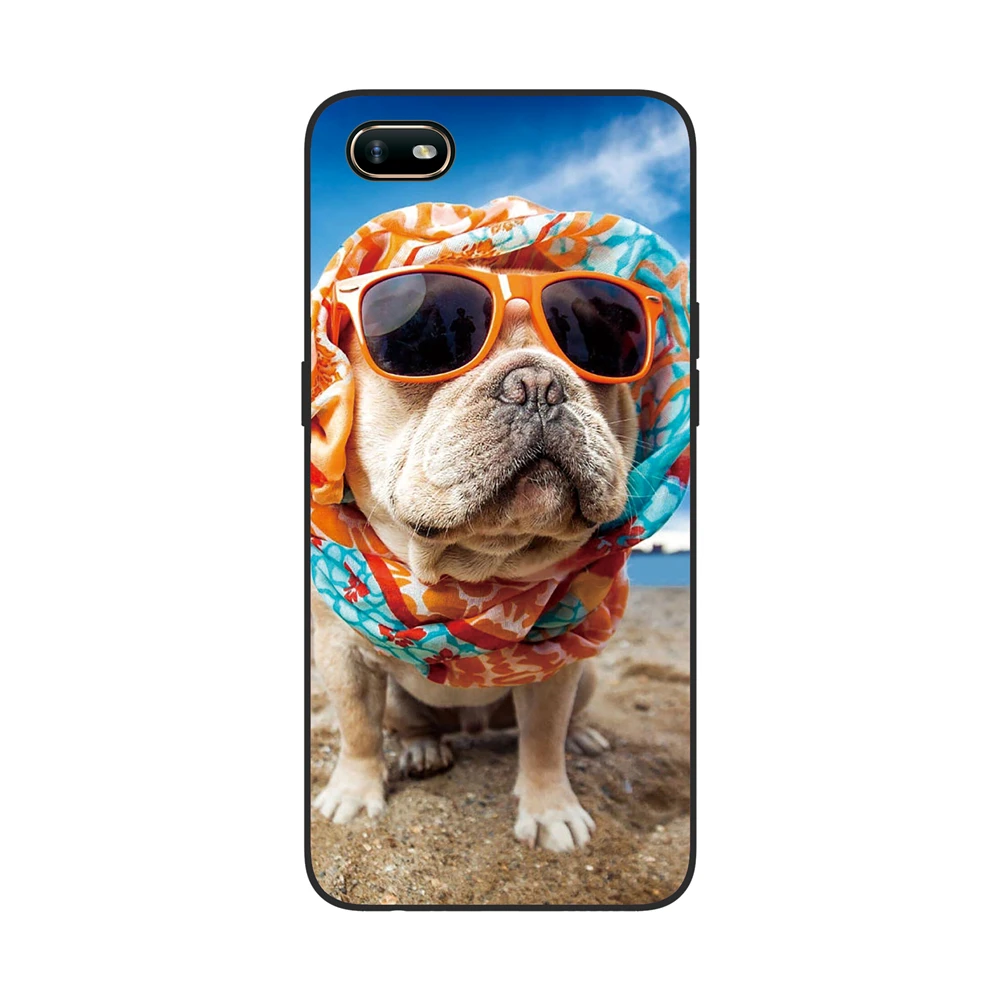 GUCOON силиконовый чехол для OPPO A1K 6,1 дюймов Чехол Мягкий ТПУ защитный чехол для телефона с рисунком волка розы цветы чехол-бампер