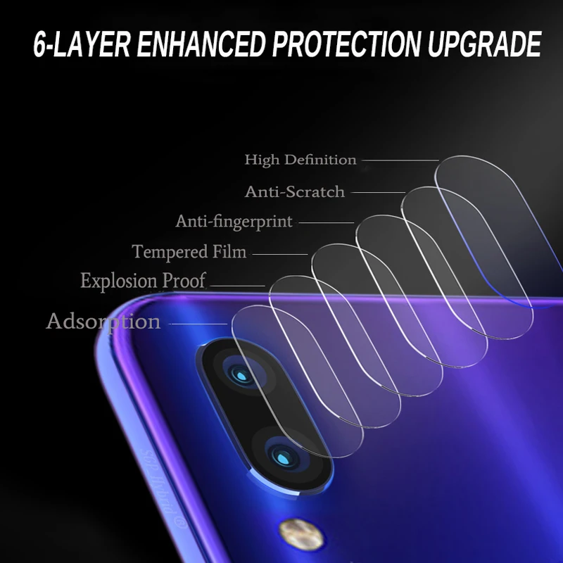 Закаленное стекло 2 в 1 для Redmi Note 7 7A 8A note 8 pro пленка объектива камеры Защита экрана