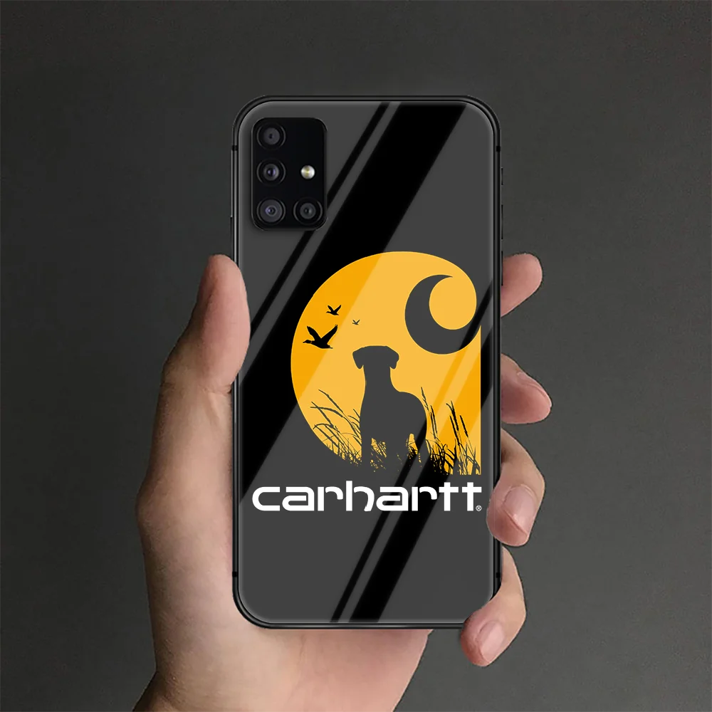 

American Brand Carhartts Phone Tempered Glass Case Cover For Samsung Galaxy A M 10 12 20 20E 21 21S 30 30S 31 40 50 51 70 71