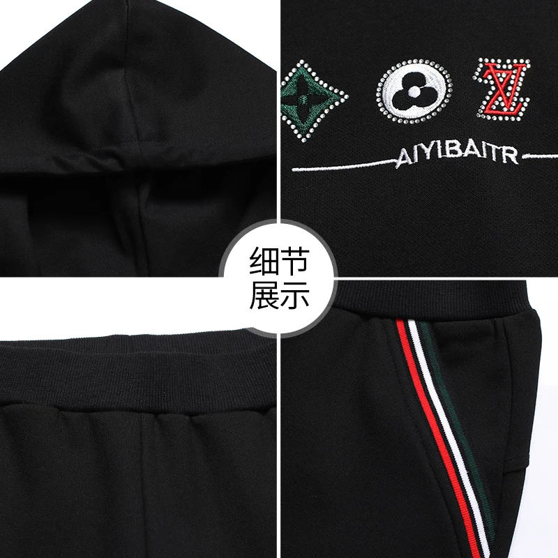 

2021 New Autumn Spring Two Piece Tracksuit Set Women Oversize Sweatshirts Tracksuit Femme Casual fashion Clothes Women Top Pants