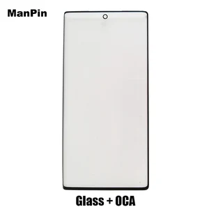 5pcslot screen glass with oca adhesive film for samsung note9 note8 note10 plus lcd display mobile phone replace spare parts free global shipping