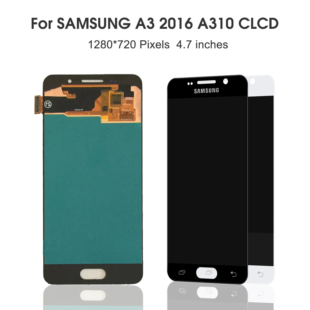 Супер AMOLED ЖК-дисплей для samsung Galaxy A3 A310 A310F A3100 ЖК-дисплей кодирующий преобразователь сенсорного экрана в сборе Замена