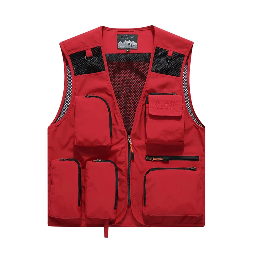 Hyweacvar мужской профессиональный студийный Рабочий жилет для фотографа из дышащей