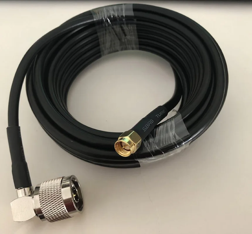 90 градусный N штекер SMA Разъем RF адаптер коаксиальный кабель RG58 1 м 3 5 10 15 20