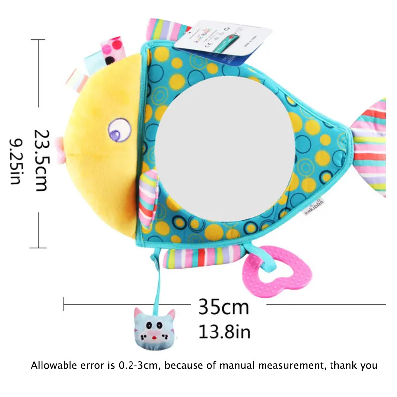 Colorful Fish Design Safety Seat Rear View Mirror Baby Car Reverse Installation Safety Rear Mirror Child Car Accessories от AliExpress WW