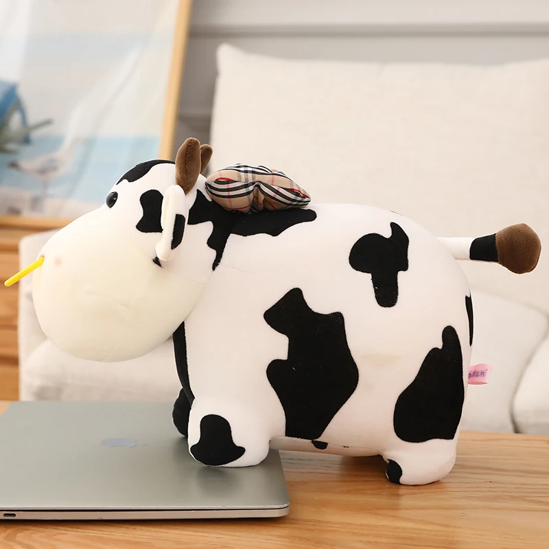 Милая плюшевая игрушка в виде молочной коровы 1 шт. Мультяшные милые мягкие