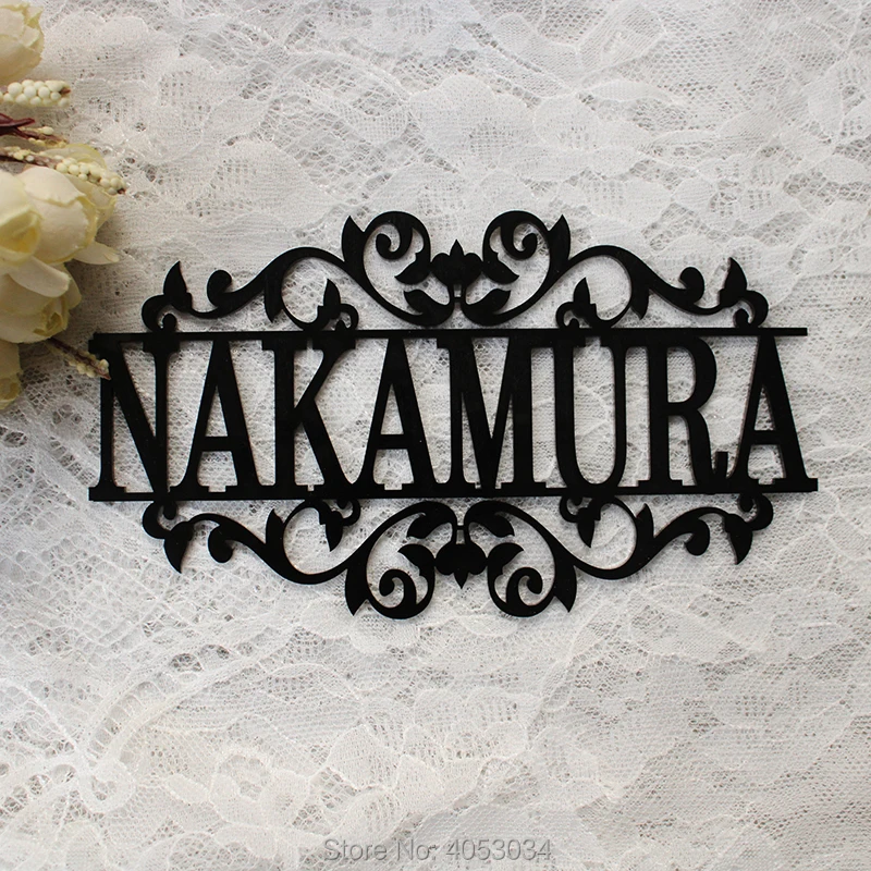 Персонализированный акриловый знак для любого имени наружный подвесной